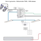 Eksempeltegninger KNX Multicontroller TWIN